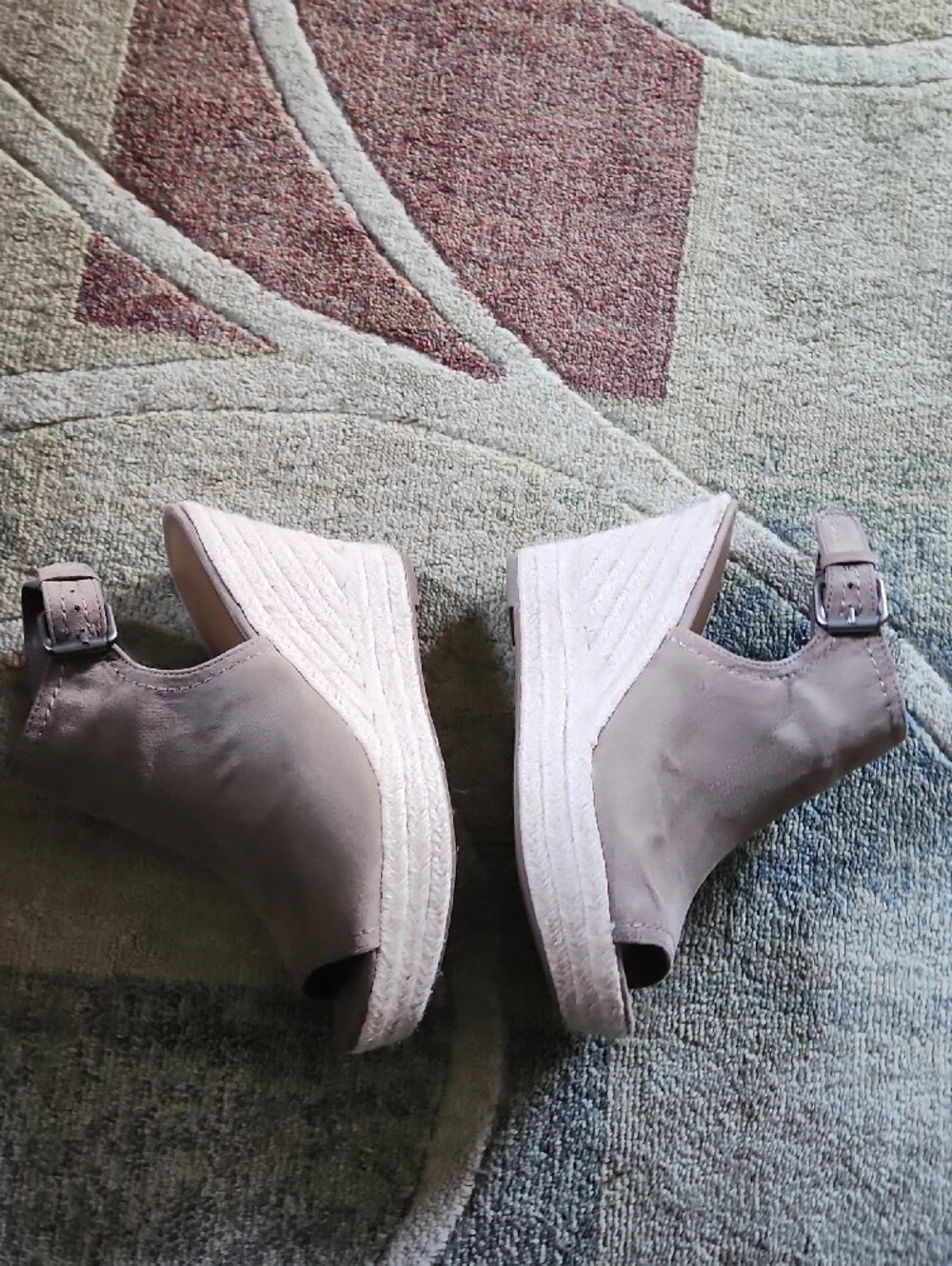 Wedge Espadrille Sandals in Taupe - Women